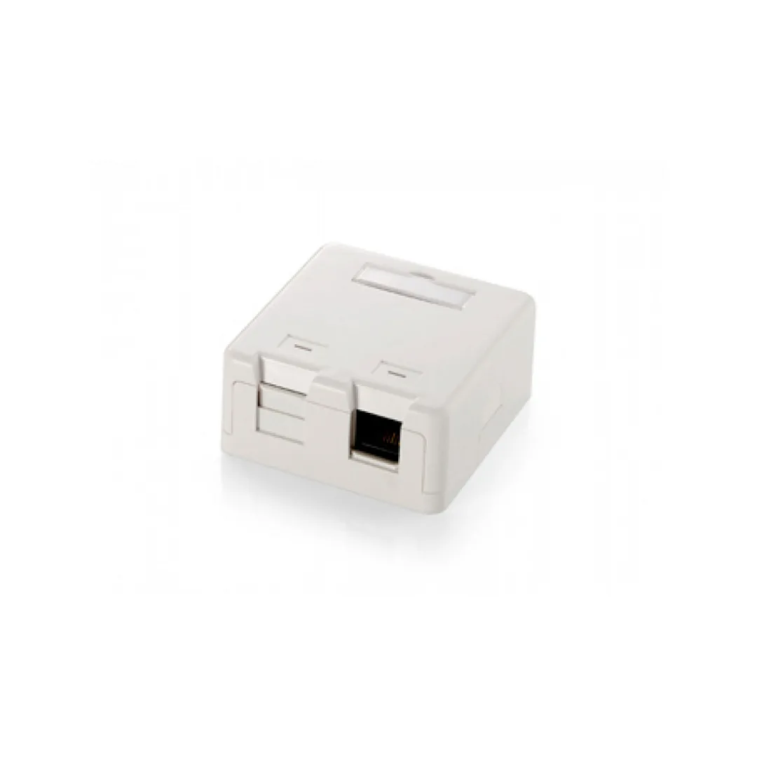 Equip Μονή Εξωτερική Πρίζα Δικτύου RJ45 σε Λευκό Χρώμα 125122 - Image 1