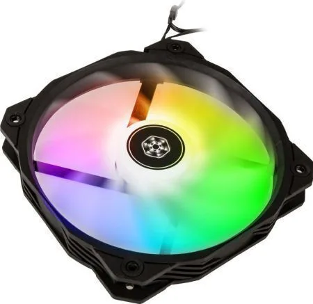20221109165540_silverstone_shark_force_160_argb_case_fan_me_syndesi_4_pin_pwm Silverstone Shark Force 160 ARGB Case Fan με Σύνδεση 4-Pin PWM - Image 1