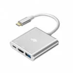 Tb Energy Μετατροπέας USB-C male σε HDMI / USB-A / USB-C female Ασημί (AKTBXVAU3HMPDAV)