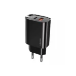 Usams Φορτιστής Χωρίς Καλώδιο με Θύρα USB-A και Θύρα USB-C 20W Quick Charge 3.0 Μαύρος (T35)