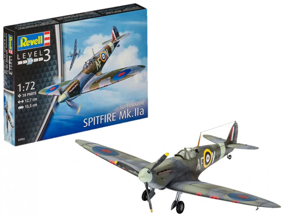 Revell Φιγούρα Μοντελισμού Αεροπλάνο Spitfire Mk. IIa 38 Κομματιών σε Κλίμακα 1:72 03953 - Image 1