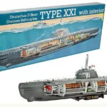Revell U-Boat XXI Type w. Interieur Φιγούρα Μοντελισμού Υποβρύχιο Γκρι 163 Κομματιών σε Κλίμακα 1:144 53.1εκ. 05078