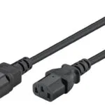 Goobay IEC C13 - IEC C14 Cable 2m Μαύρο 50081