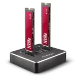 Axagon M.2 Storage Dual Us Docking Station για 2 Σκληρούς Δίσκους PCIe M.2(2230)" / M.2(2242)" / M.2(2260)" / M.2(2280)" με σύνδεση USB-C (ADSA-M2C)