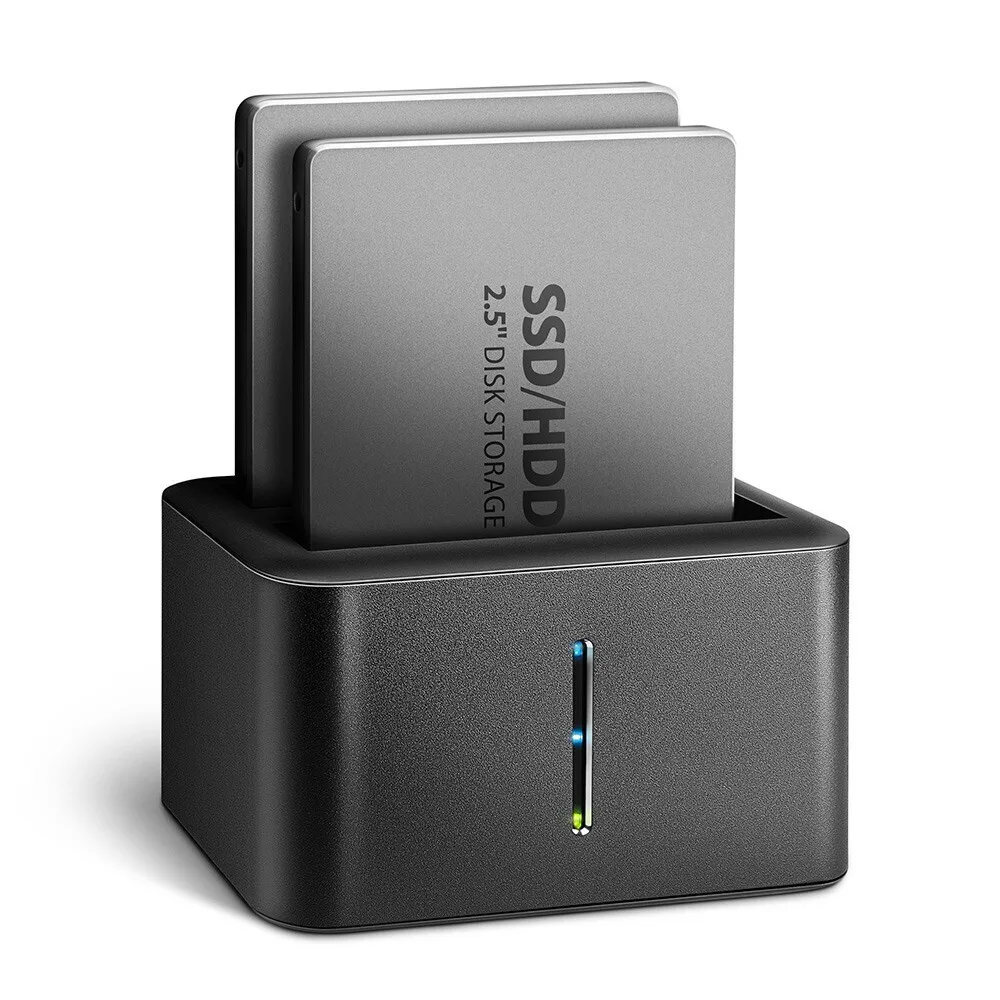 Axagon Docking Station για 2 Σκληρούς Δίσκους SATA 2.5" με σύνδεση USB 2.0 / USB 3.0 / USB 3.1 (ADSA-D25) - Image 1
