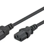 Goobay IEC C14 - IEC C13 Cable 1m Μαύρο 95125