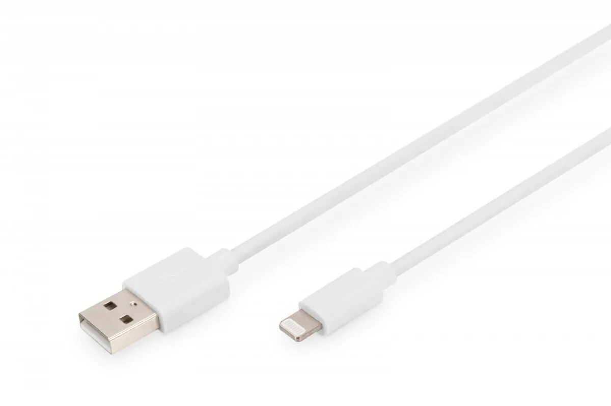 20221125170525_digitus_usb_to_lightning_cable_leyko_2m_db_600106_020_w Digitus USB to Lightning Cable Λευκό 2m (DB-600106-020-W) - Image 1