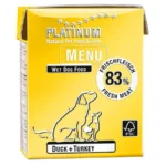 Platinum Pet Food & Care Menu Υγρή Τροφή Σκύλων σε Φακελάκι με Γαλοπούλα και Πάπια χωρίς Σιτηρά 375gr 94053