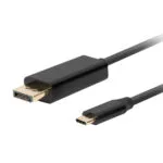 Lanberg USB 3.2 Cable USB-C male - DisplayPort Μαύρο 1.8m (CA-CMDP-10CU-0018-BK)