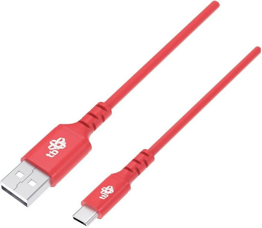 Tb Energy USB 2.0 Cable USB-C male - USB-A Κόκκινο 1m - Image 1