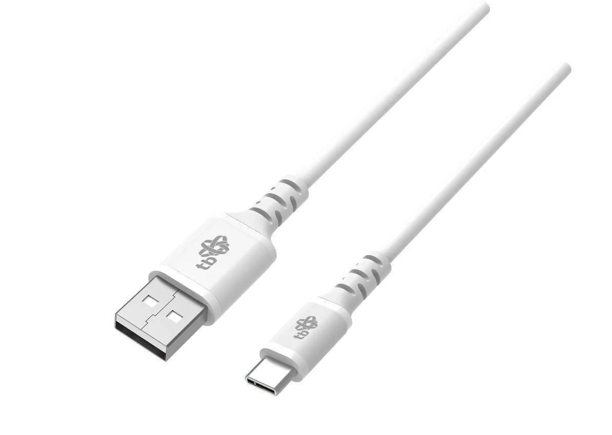Tb Energy USB 2.0 Cable USB-C male - USB-A Λευκό 2m (AKTBXKUCMISI20W) - Image 1