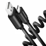 Axagon Spiral USB 2.0 Cable USB-C male - USB-A Μαύρο 0.6m (BUCM-AM10TB)