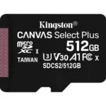 Kingston Canvas Select Plus microSDXC 512GB Class 10 U3 V30 A1 UHS-I