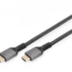 Digitus HDMI 2.1 Braided Cable HDMI male - HDMI male 1m Μαύρο DB-330200-010-S