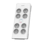 Philips Πολύπριζο Aσφαλείας 8 Θέσεων με USB-A, Διακόπτη και Καλώδιο 2m Γαλλίας (Type E) SPN7080WA/60