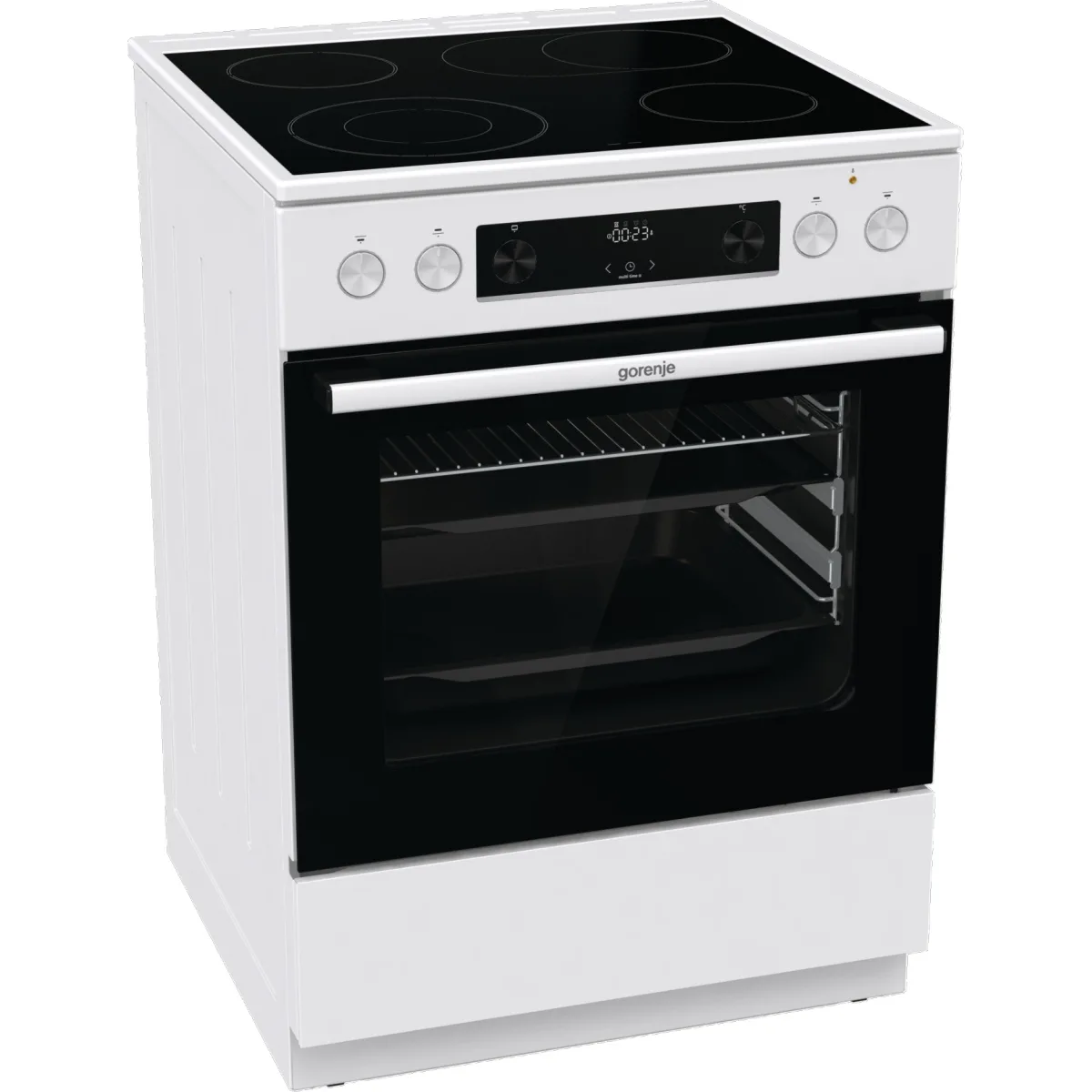 Gorenje GECS6C70WPA Κουζίνα 71lt με Κεραμικές Εστίες Π60εκ. Λευκή - Image 1