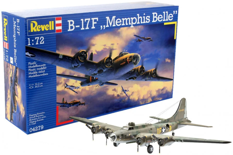 20230103125509_revell_figoura_montelismou_aeroplano_b_17f_memphis_belle_se_klimaka_1_72_04279 Revell B-17F Memphis Belle Φιγούρα Μοντελισμού Αεροπλάνο Πράσινη σε Κλίμακα 1:72 04279 - Image 1