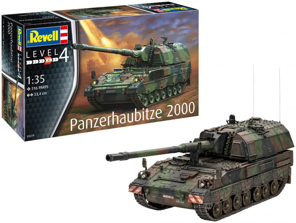 Revell Φιγούρα Μοντελισμού Τανκ Panzerhaubitze 2000 316 Κομματιών σε Κλίμακα 1:35 03279 - Image 1