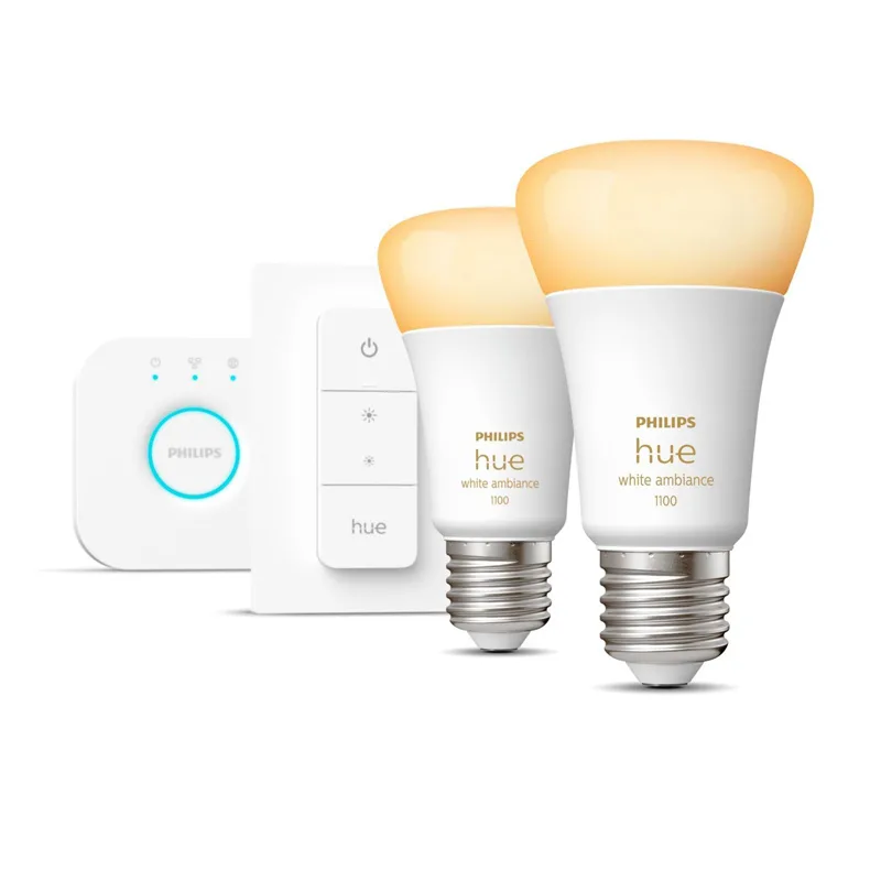 20230103162645_philips_starter_kit_smart_lampes_led_gia_ntoui_e27_kai_schima_a60_rythmizomeno_leyko_1100lm_2tmch_929002468406 Philips Smart Λάμπες LED 8W για Ντουί E27 και Σχήμα A60 Ρυθμιζόμενο Λευκό 1100lm 2τμχ 929002468406 - Image 1