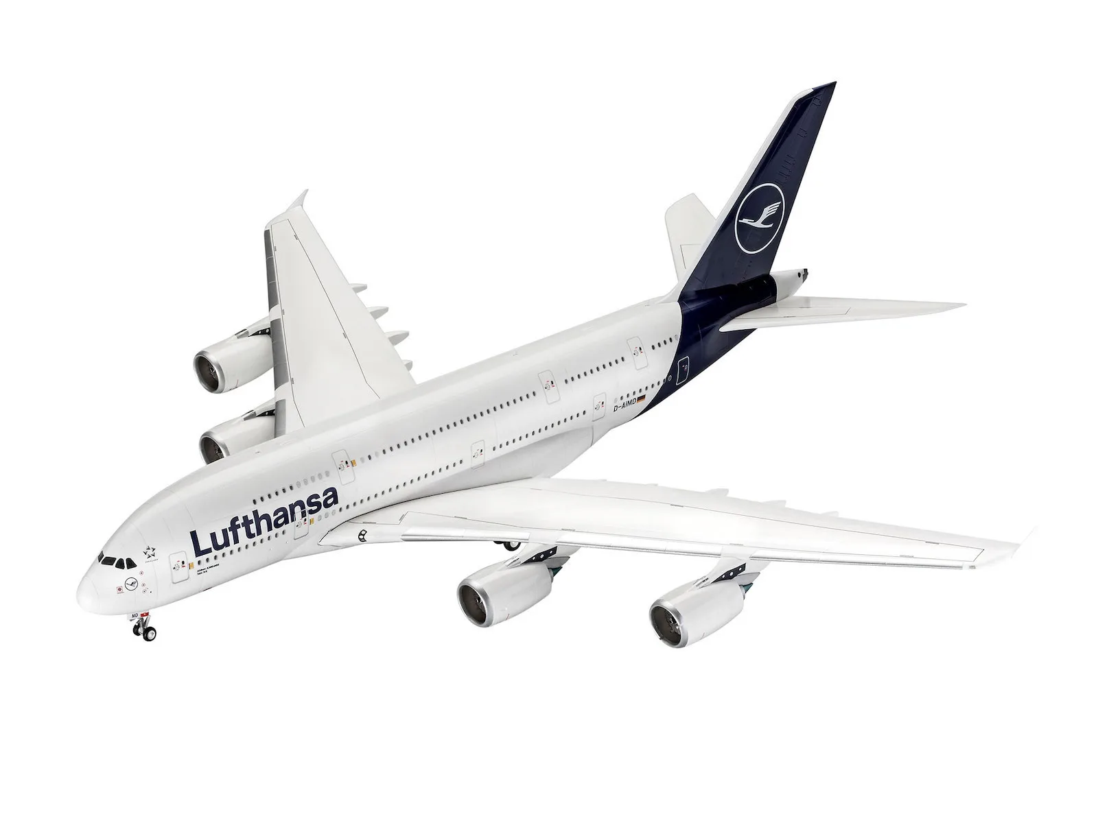 Revell A380-800 Lufthansa "New Livery" Φιγούρα Μοντελισμού Αεροπλάνο Λευκή 163 Κομματιών σε Κλίμακα 1:144 50.4x55.5x18εκ. 03872 - Image 1