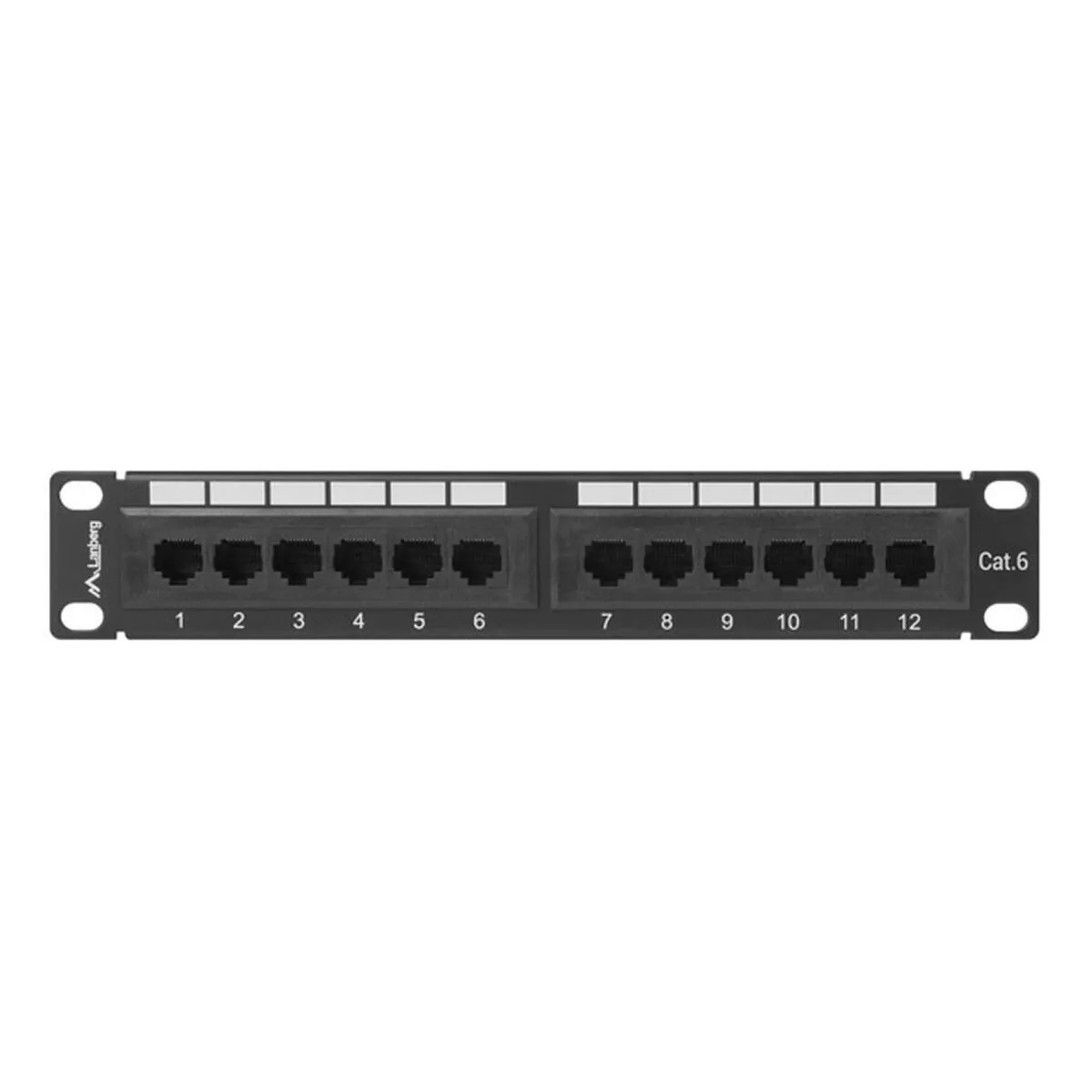 Lanberg Patch Panel 12 Port 1U 10" CAT.6 PPU6-9012-B - Image 1