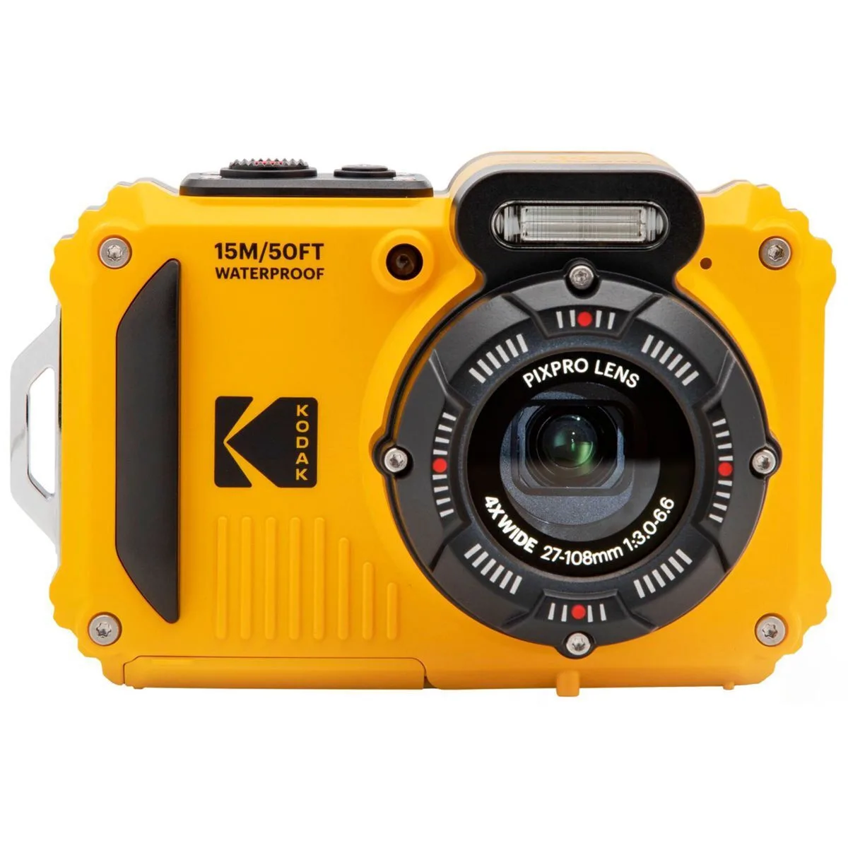 Kodak WPZ2 Compact Φωτογραφική Μηχανή 16MP Full HD (1080p) Οπτικού Ζουμ 4x Κίτρινη - Image 1