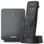 Yealink W78P Ασύρματο Τηλέφωνο IP 10 γραμμών Μαύρο