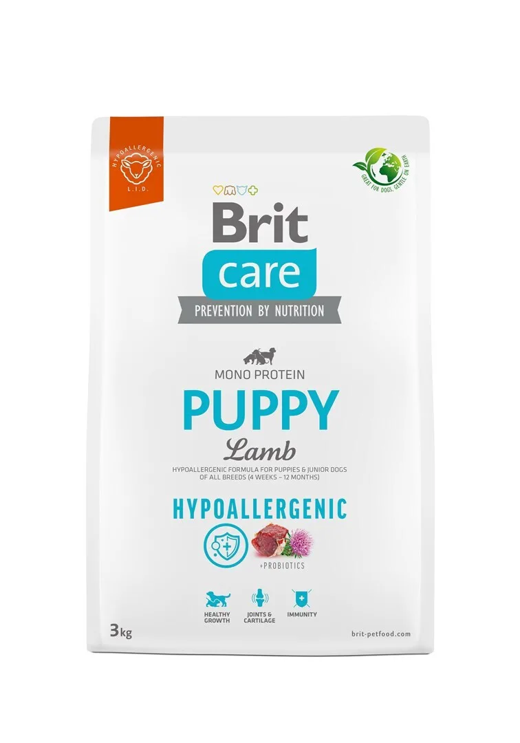 20230120093051_brit_care_puppy_hypoallergenic_3kg_xira_trofi_gia_koutavia_me_arni Brit Care Puppy Hypoallergenic 3kg Ξηρά Τροφή για Κουτάβια με Αρνί - Image 1