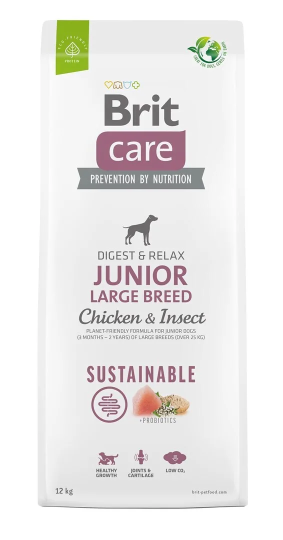 Brit Care Junior Large Breed Sustainable 12kg Ξηρά Τροφή χωρίς Γλουτένη για Κουτάβια Μεγαλόσωμων Φυλών με Κοτόπουλο - Image 1