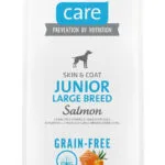 Brit Care Skin & Coat Junior Large 12kg Ξηρά Τροφή χωρίς Σιτηρά & Γλουτένη για Κουτάβια Μεγαλόσωμων Φυλών με Πατάτες και Σολομό
