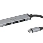 Tracer H40 USB 3.0 Hub 4 Θυρών με σύνδεση USB-C Ασημί (TRAPOD46999)
