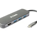 D-Link USB-C Docking Station με HDMI 4K PD Γκρι (DUB-2333)