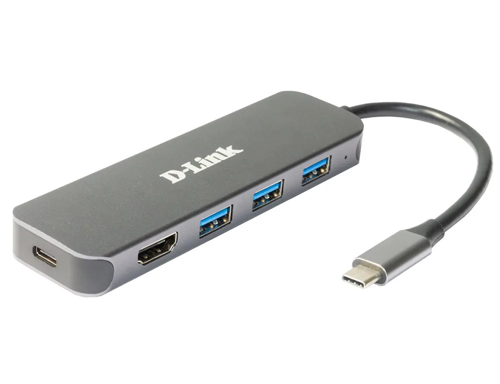 D-Link USB-C Docking Station με HDMI 4K PD Γκρι (DUB-2333) - Image 1