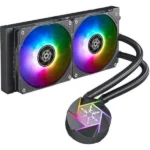 Silverstone SST-VD240-SLIM Υδρόψυξη Επεξεργαστή Διπλού Ανεμιστήρα 120mm για Socket AM4/AM5/1700/1200/115x με ARGB Φωτισμό