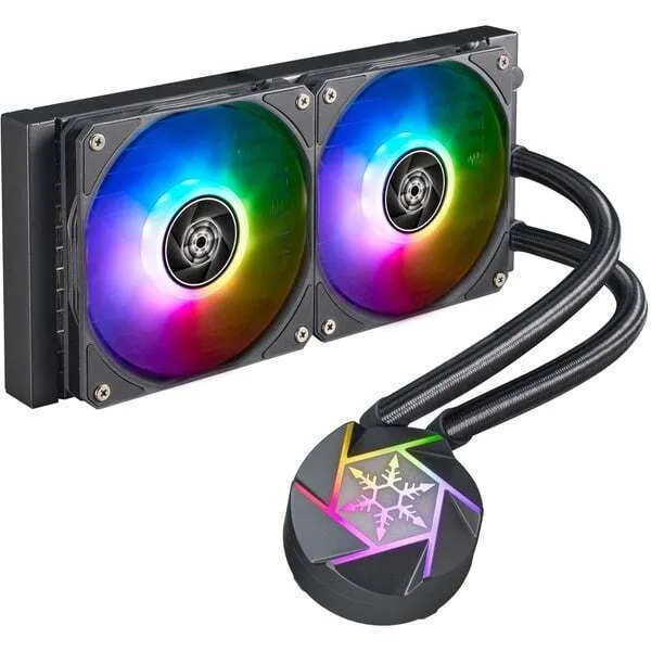 Silverstone SST-VD240-SLIM Υδρόψυξη Επεξεργαστή Διπλού Ανεμιστήρα 120mm για Socket AM4/AM5/1700/1200/115x με ARGB Φωτισμό - Image 1
