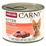 Animonda Carny Kitten Υγρή Τροφή για Ανήλικες Γάτες σε Κονσέρβα με Βοδινό και Γαλοπούλα χωρίς Σιτηρά & Γλουτένη 200gr 300449