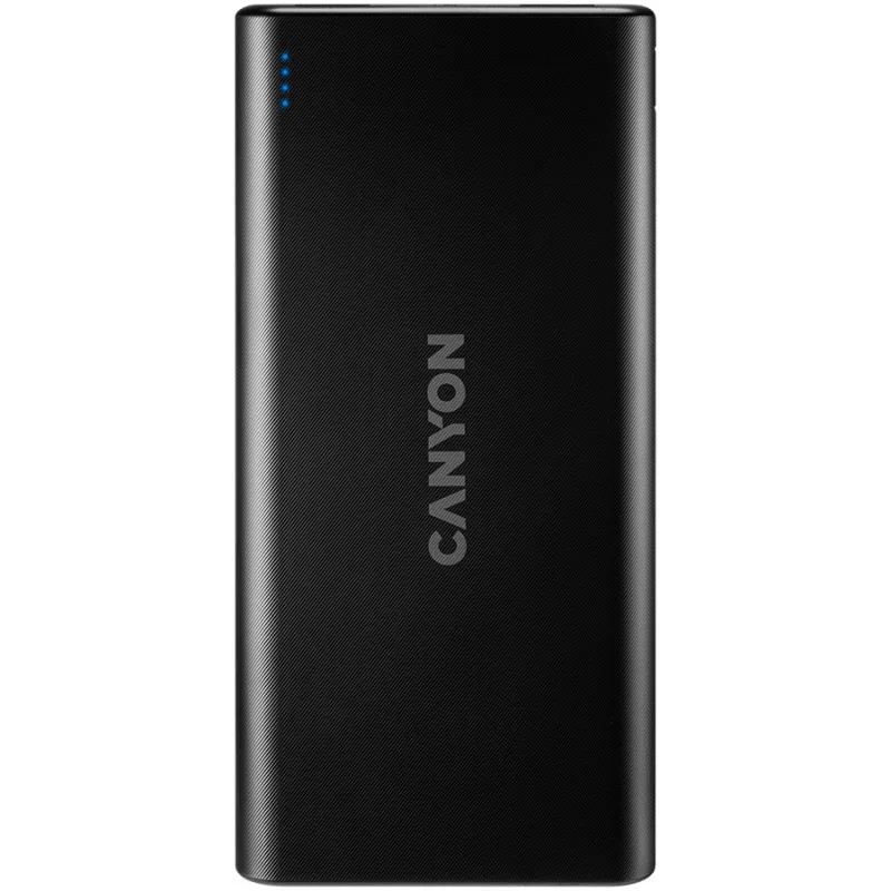 20230210130844_canyon_pb_106_power_bank_10000mah_me_2_thyres_usb_a_mayro Canyon PB-106 Power Bank 10000mAh με 2 Θύρες USB-A Μαύρο - Image 1