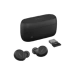 Jabra Evolve2 Buds - USB-A MS - Wireless Charging Pad Bluetooth Handsfree Ακουστικά με Αντοχή στον Ιδρώτα και Θήκη Φόρτισης Μαύρα