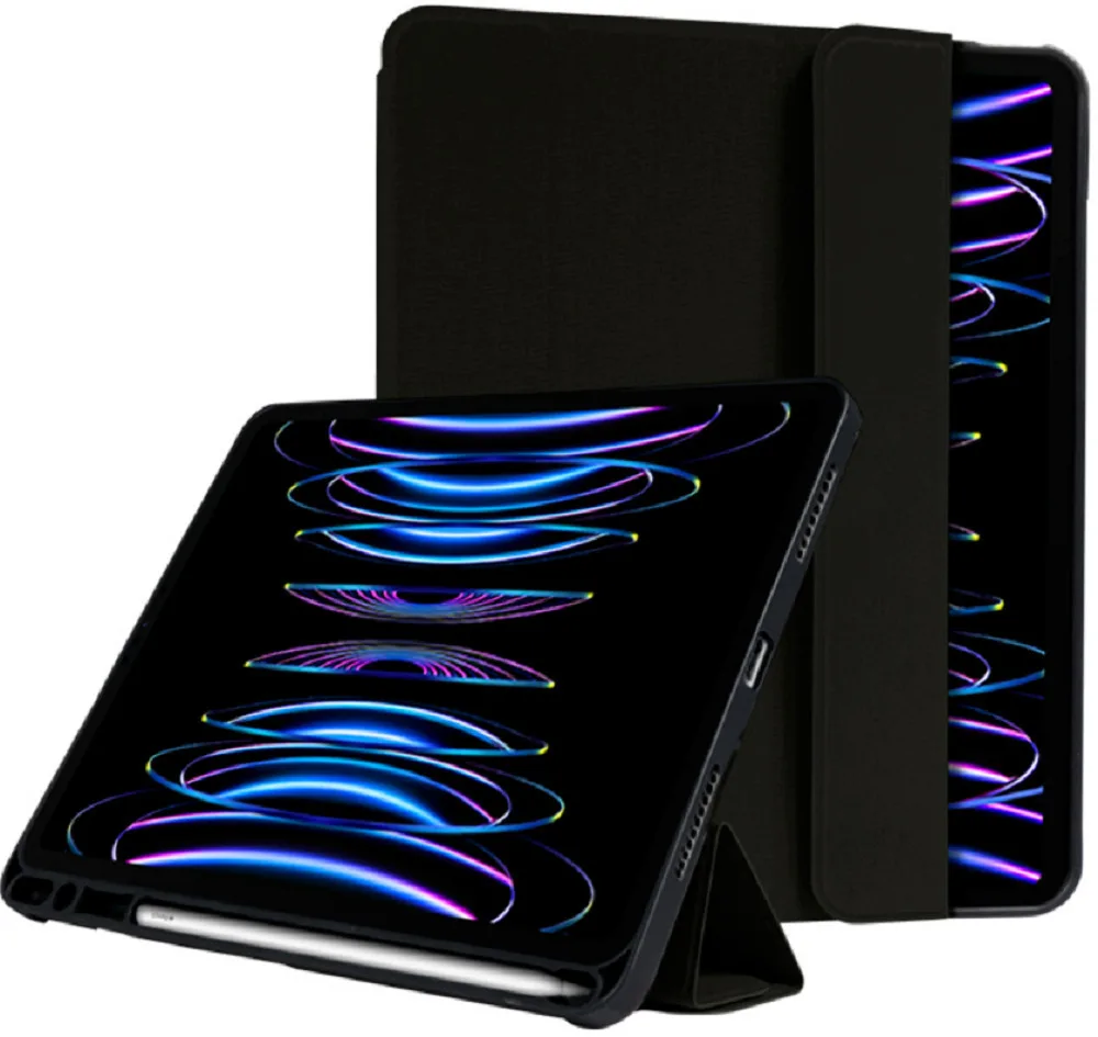 Crong Flexfolio Τσάντα Σιλικόνης Μαύρο (iPad Pro 2021 11" / iPad Pro 2022 11'') - Image 1
