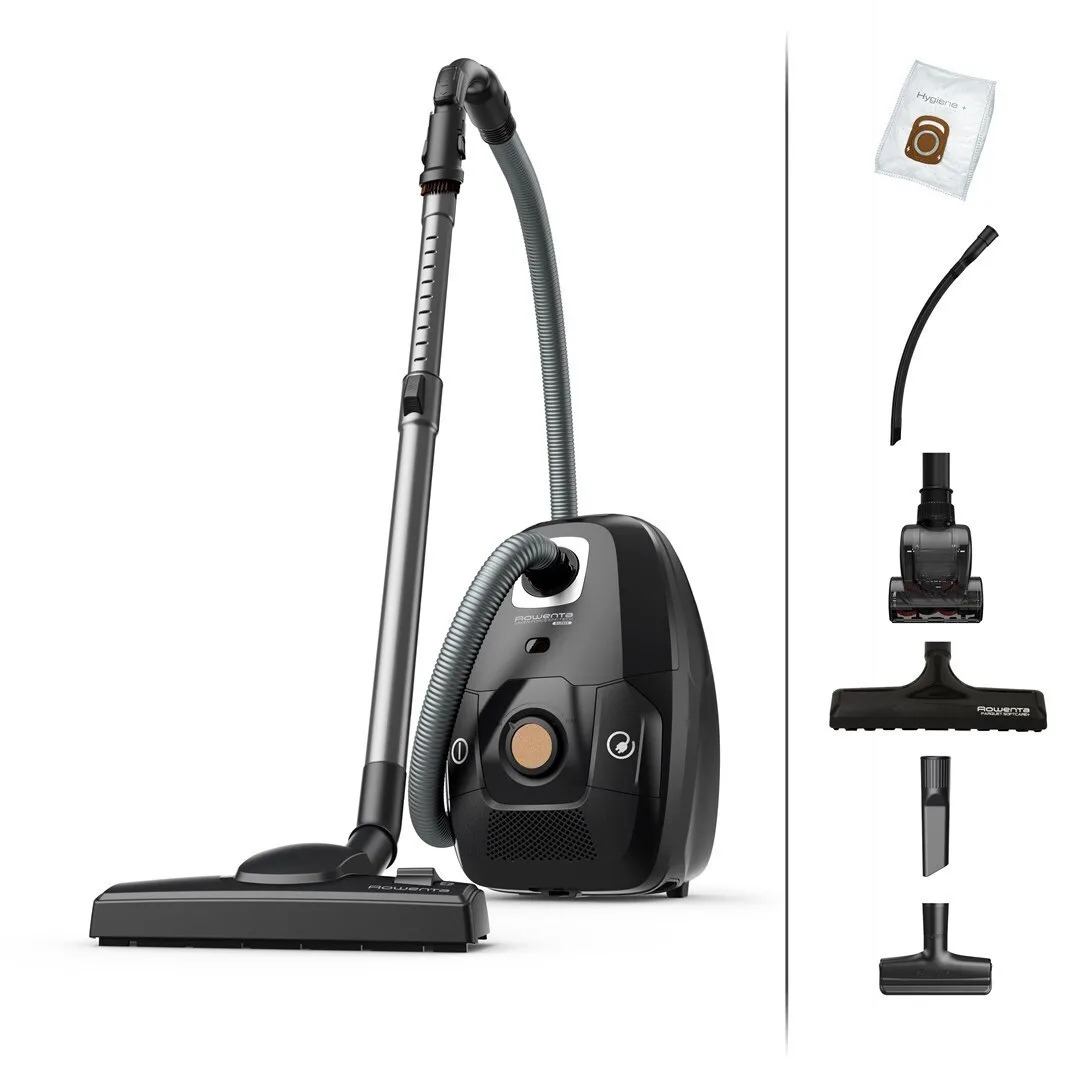 Rowenta Green Force Effitech Ηλεκτρική Σκούπα 400W με Σακούλα 4.5lt Black - Image 1