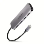 Axagon HMC-HCR3A USB-C Docking Station με HDMI 4K Ασημί