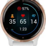 Garmin Venu 2S Stainless Steel 40mm Αδιάβροχο Smartwatch με Παλμογράφο (Rose Gold / White)