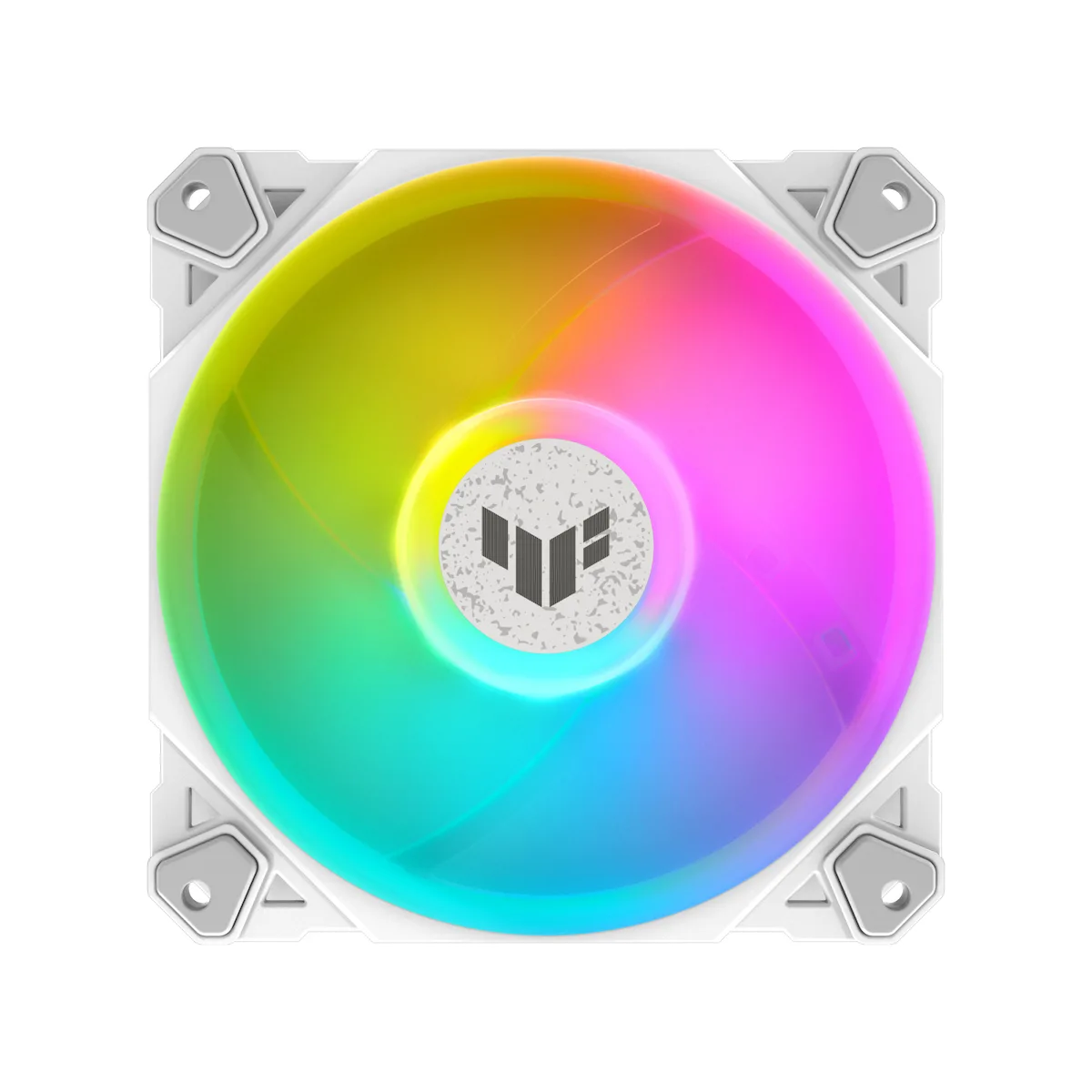 Asus TF120 Case Fan με ARGB Φωτισμό και Σύνδεση 4-Pin PWM Λευκό - Image 1