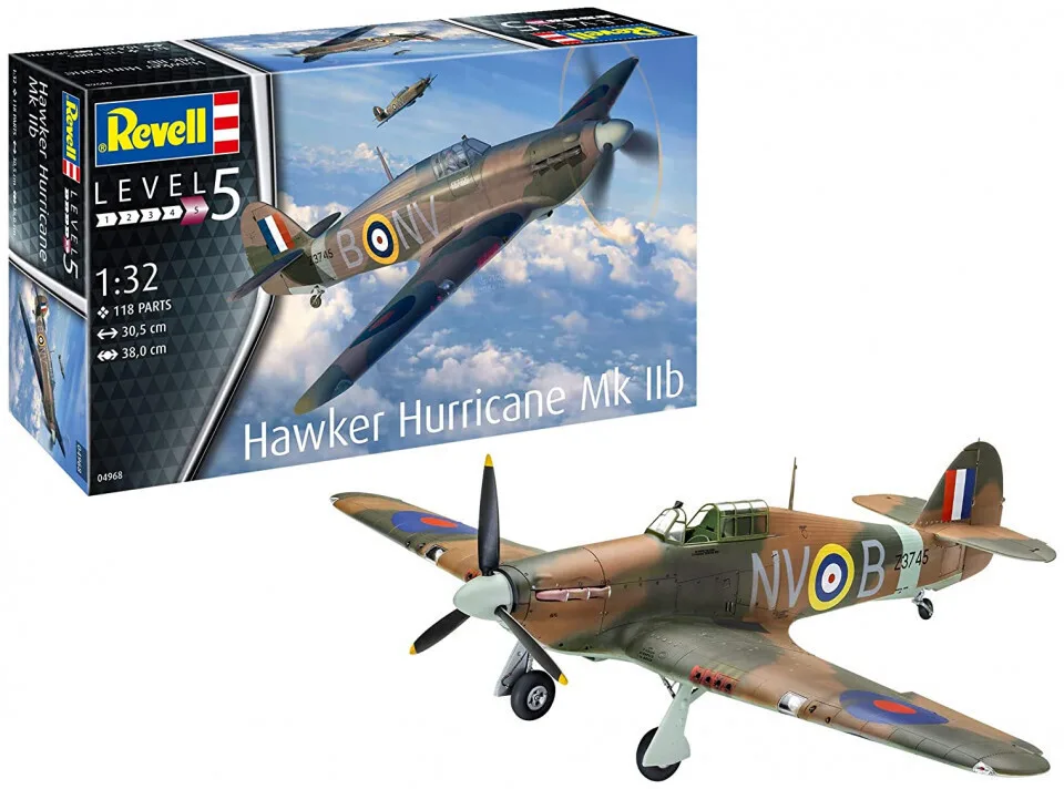 Revell Φιγούρα Μοντελισμού Αεροπλάνο Hawker Hurricane MkIIb σε Κλίμακα 1:32 04968 - Image 1