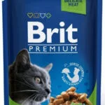 Brit Premium By Nature Υγρή Τροφή για Ενήλικες Γάτες σε Φακελάκι με Κοτόπουλο χωρίς Γλουτένη 100gr 306083