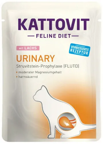 Kattovit Urinary Υγρή Τροφή για Ενήλικες Γάτες σε Φακελάκι με Σολομό 85gr - Image 1