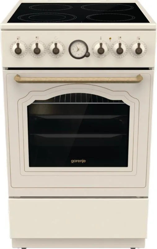 Gorenje GECS5B70CLI Κουζίνα 70lt με Κεραμικές Εστίες Π50εκ. Μπεζ - Image 1