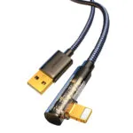 Joyroom S-UL012A6 Angle (90°) / Braided USB-A to Lightning Cable Μαύρο 1.2m