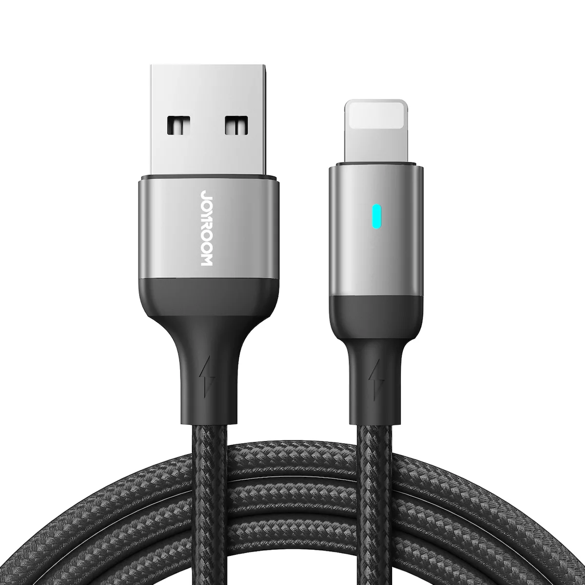 Joyroom S-UL012A10 Braided USB-A to Lightning Cable Μαύρο 1.2m - Image 1