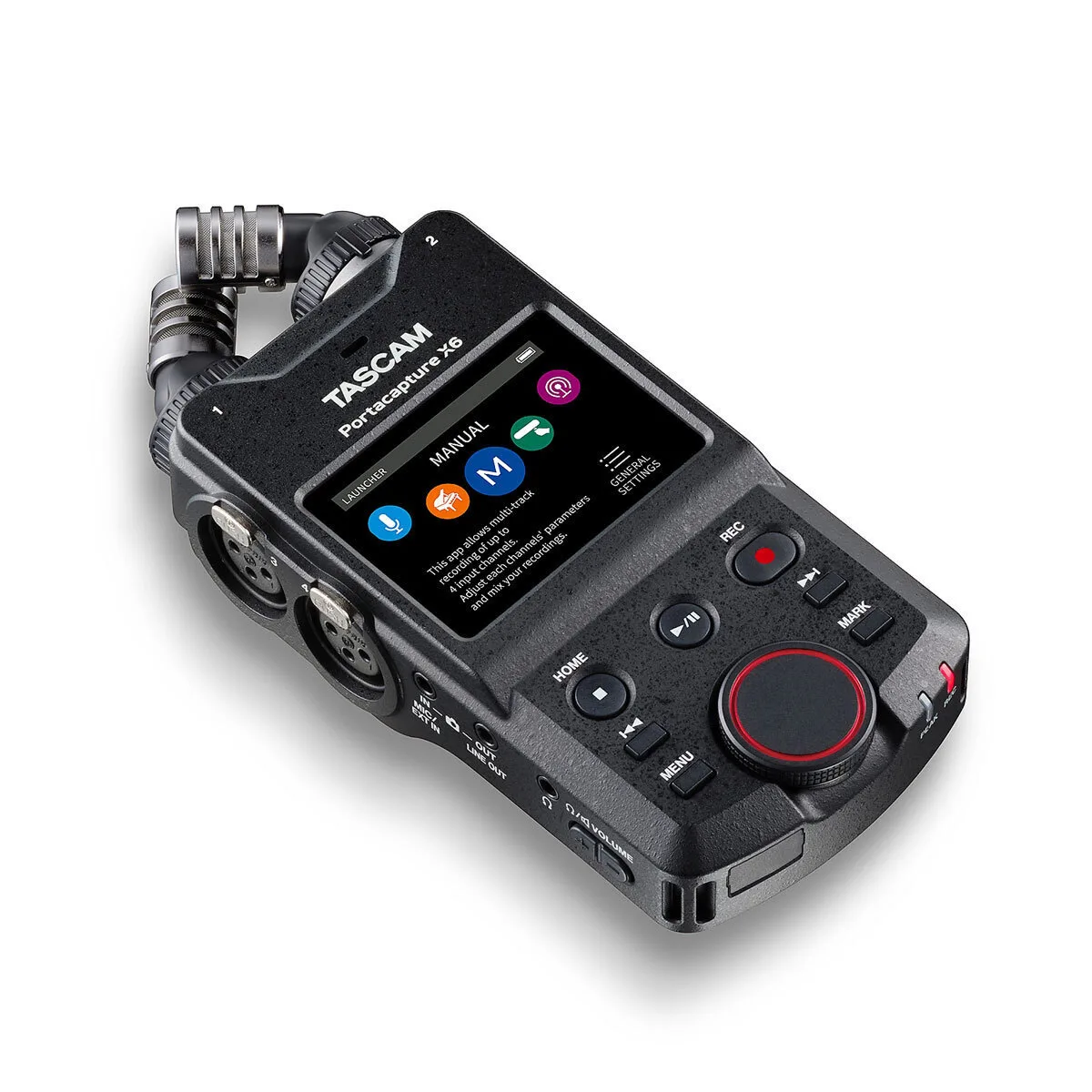 Tascam Portacapture X6 Πολυκάναλος Ψηφιακός Φορητός Εγγραφέας Μπαταρίας/Ρεύματος για Εγγραφή σε Κάρτα Μνήμης με Phantom Power και Τροφοδοσία USB - Image 1